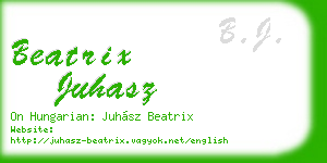 beatrix juhasz business card