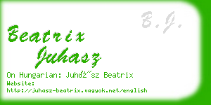 beatrix juhasz business card